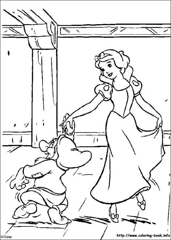 Snow White coloring picture